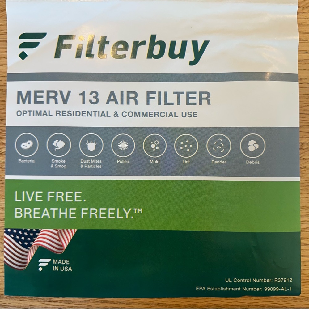 Filterbuy MERV 13 Air Filter (2)